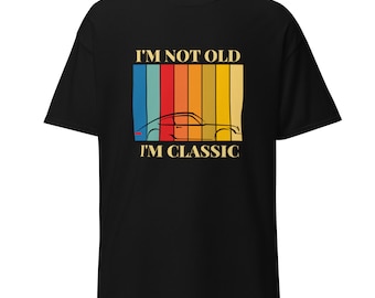 Vintage Classic T-shirt &quot;I&#39;m not old, I&#39;m Classic&quot;, gift, for him, birthday, grandpa, Porsche, 911, automotive, cars