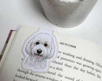 Custom Photo Magnet Bookmark | Pet Portrait Keepsake (Circle or Die-Cut)