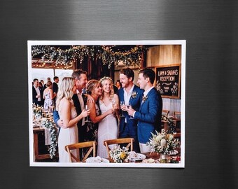 Large Custom Photo Magnets, Gallery Style Fridge Decor, Wedding Favours, Personalised Gifts