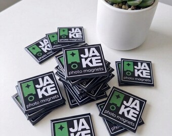 Custom Business Logo Magnets – 6.35cm Square Promotional QR Code Magnets | Bulk Fridge Magnet
