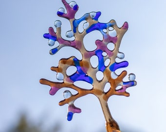 Vier Jahreszeiten Baum des Lebens Suncatcher Wohnkultur Geschenk für Mutter Pflanzendekoration