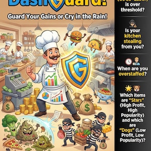 Restaurant Operations Dashboard | Google Sheets Template | Menu Engineering | Profit Tracking | COGS Calculator | Lifetime Support