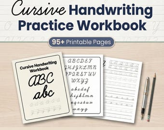 Druckbares Schreibschrift-Übungsarbeitsbuch: Alphabet-Ablaufverfolgungs-Arbeitsblätter