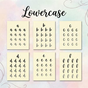 Kalligraphie-Übungsbuchstabe für Anfänger PDF Bild 2