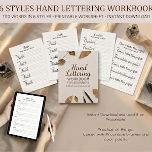 Kalligraphie-Übungsbuchstabe für Anfänger PDF Bild 8