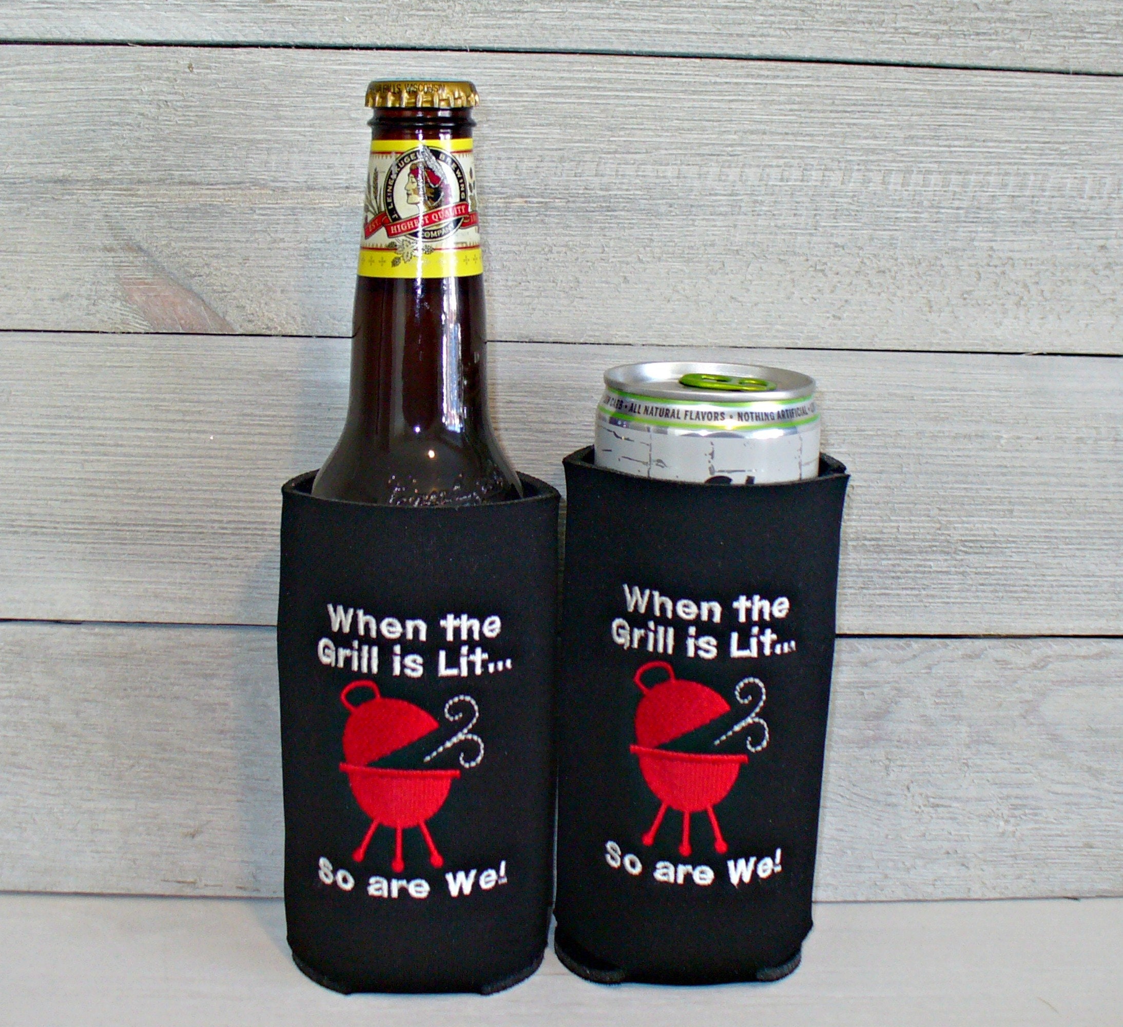 Grill Cozy beer bottle cozy skinny can cozy slim can cozy Etsy