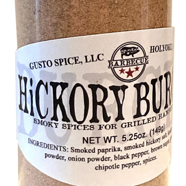 Gusto's HICKORY HAMBURGER Spices - Perfect for the Grill