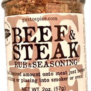 Gusto's Gift Set: THE BARBECUE BOX Rubs for Chicken, Pork, Beef and Spices for Potatoes Perfect Grilling Gift image 5