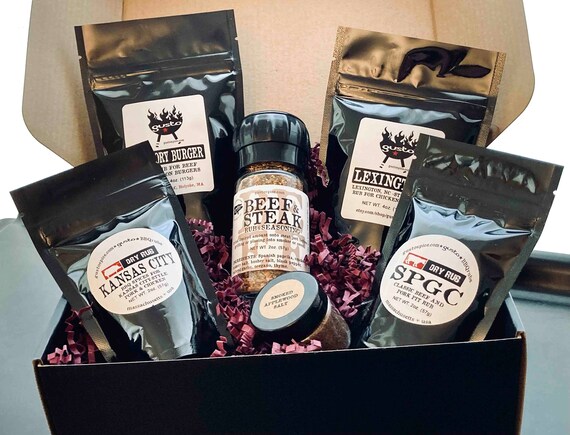 Gusto s Gift Set THE BARBECUE BOX Rubs for Chicken Pork Beef