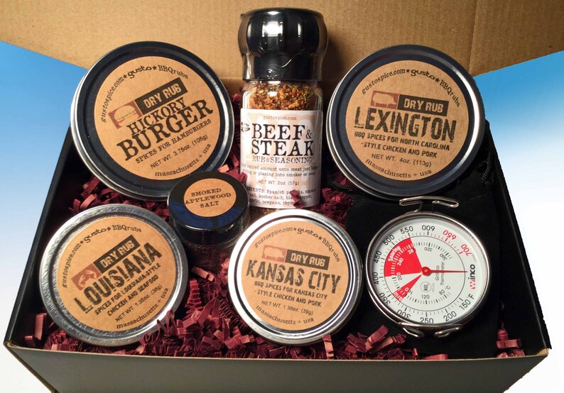Gusto's Gift Set THE BARBECUE BOX Rubs for Chicken Etsy