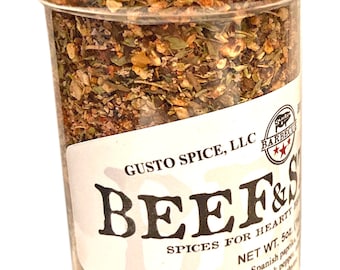 Gusto's Beef & Steak Seasoning: Smoked Hickory Spice Blend (5oz)