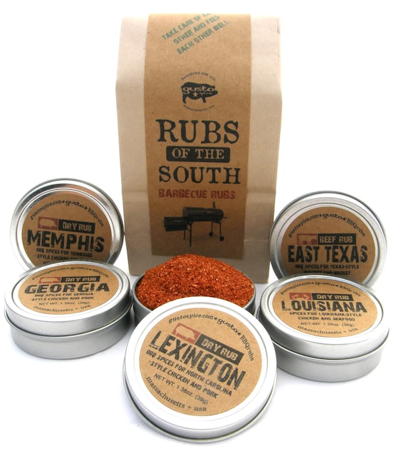 Gusto's RUBS of the SOUTH  Excellent Barbecue Sampler