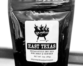 EAST TEXAS Barbecue Rub and Seasoning - A Versatile Blend for Meat and Vegetables