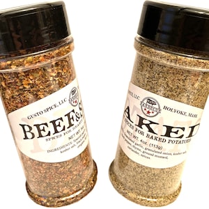 Gusto's BEEF/STEAK and POTATO Spices Hearty and Savory Spices for Beef and Baked or Grilled Potatoes image 1