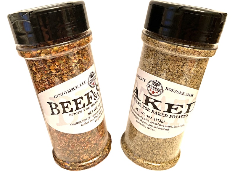 Gusto's BEEF/STEAK and POTATO Spices Hearty and Savory Spices for Beef and Baked or Grilled Potatoes image 1