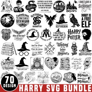 Harry Bvg Bundle, Wizard Svg Bundle, Hogwarts school emblem svg, Hogwarts Alumni SVG, I Solemnly Swear I Am Up To No Good SVG