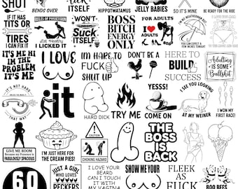 Adult Quotes Svg Png Bundle, Adult Svg, Funny quotes SVG, Sarcastic Svg, Funny Adult Svg, Rude Svg, Dirty Adult Svg, Cut Files For Cricut