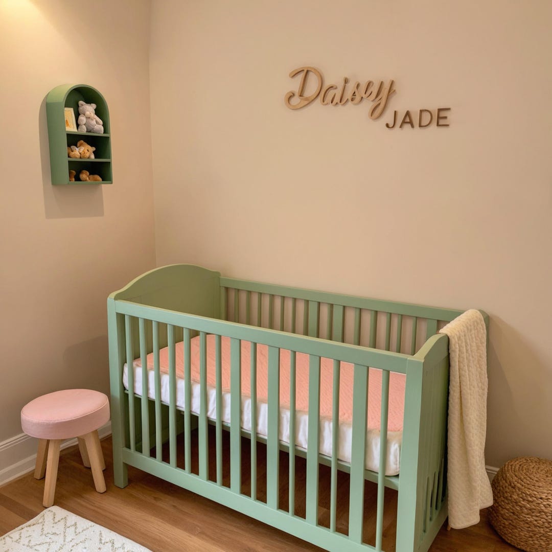 Custom Wood Nursery Name Sign, Custom Wood Baby Name Sign, Wooden Name ...