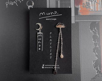 Boucles d'oreilles mono BTS RM