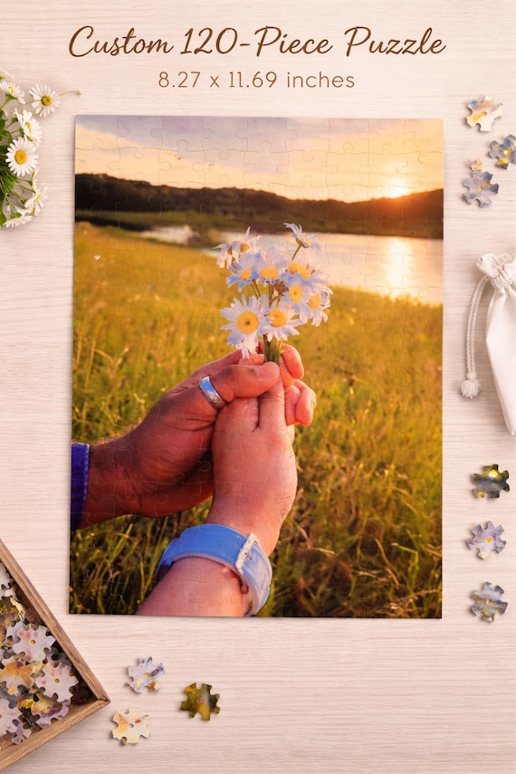 Custom Photo Puzzle Gift – 120 Piece Cardboard Jigsaw