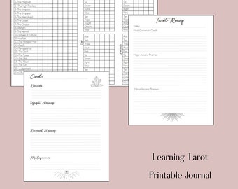 Tarot Journal Printable