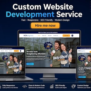 Dental Clinic Website, Hospital Site Development, Healthcare Webpage Design, Custom WordPress Build, SEO Friendly Mobile Responsive