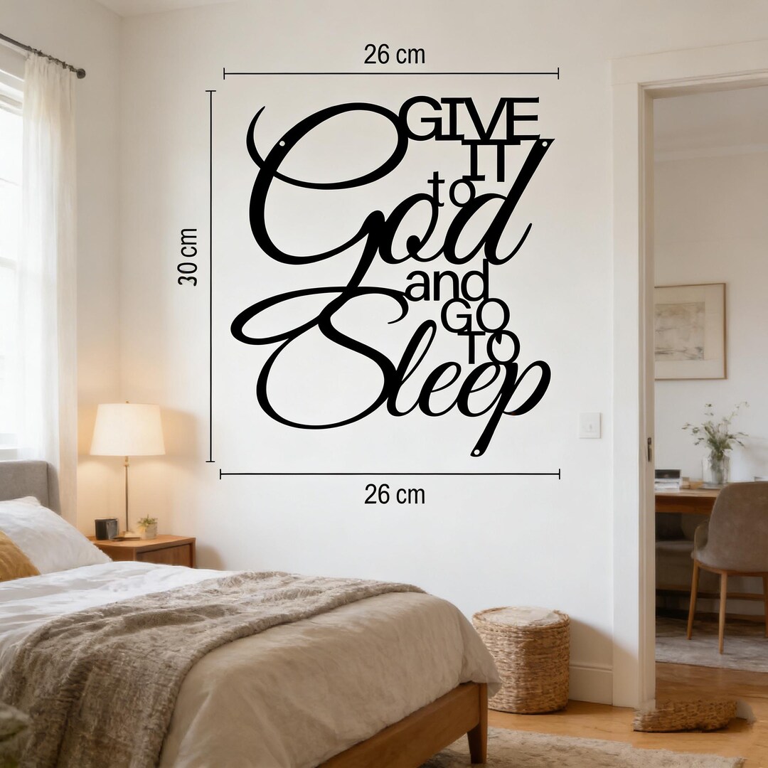 Christian Wall Art Scripture Sign | Faith Quote Metal Wall Decor ...