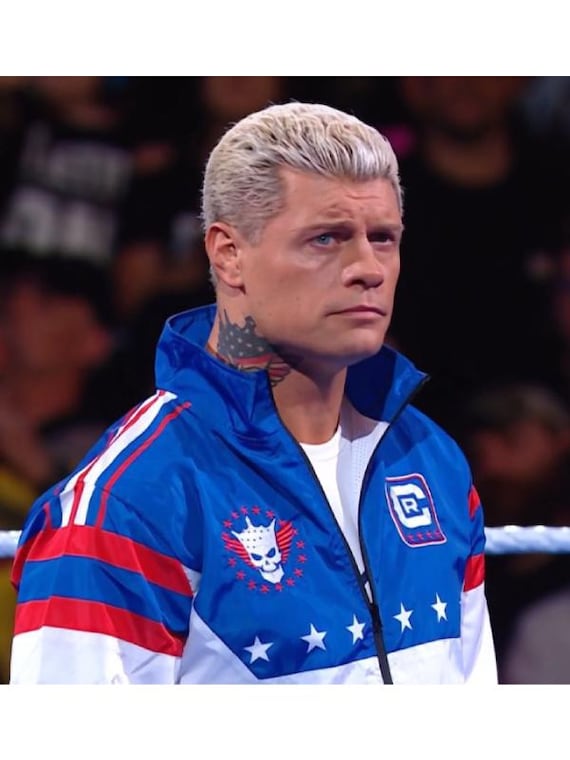 ゆ*う様 Rawlings Blue Wave KOBE ナイロンジャケット WWE Cody Rhodes 