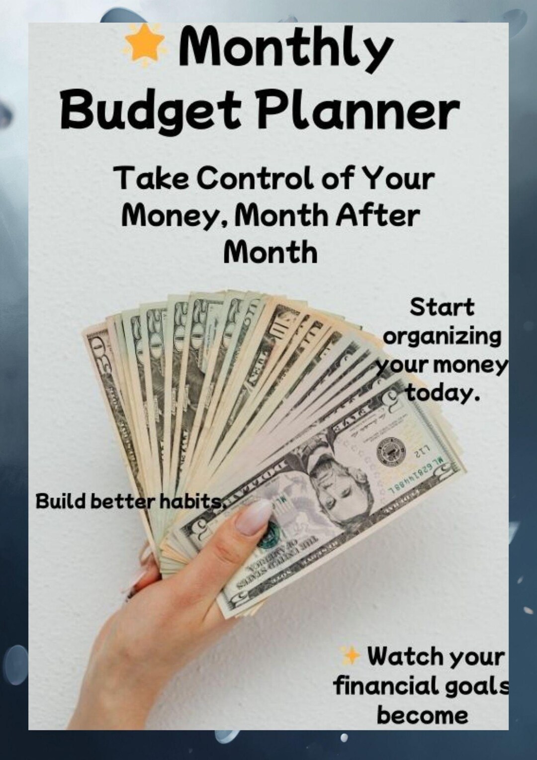 Monthly Budget Planner -take Control of Your Money, Month After Month ...