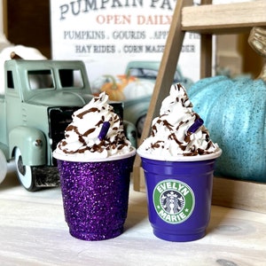 Purple Personalized Starbucks Inspired Ornament