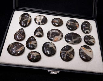 Polished Picasso Jasper Cabochon | Earth-Mined Gemstone, Jewelry Making