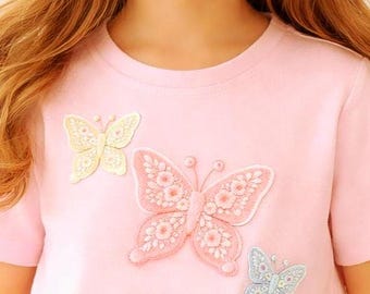Plush Butterfly PNG, monarch shirt design,Sublimation Design, 3 color butterfly, digital download
