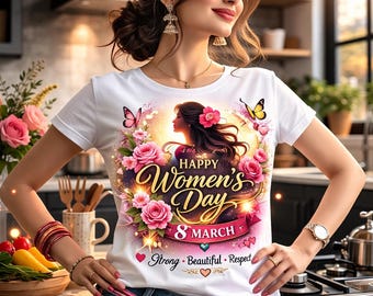 Women's Day PNG – 8 March Empowerment Graphics (Digital Download)