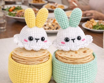 Crochet png design, Bunny Hotpot Cover PNG, Kitchen Decor,home decor, Digital Download