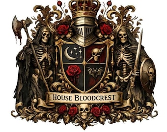 Family crest 2026 png, coat of arms, digital download