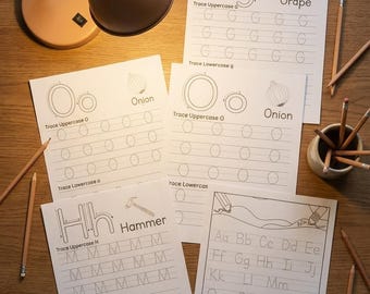 ABC Letter Tracing Workbook for Kids – Part 1 | Printable Alphabet Practice | Preschool & Kindergarten Handwriting PDF