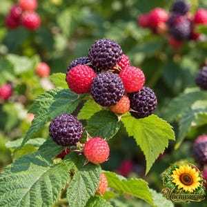 Jewel Black Raspberry Plants – Bare Root Raspberry Plug, Sweet Black Berries, USDA Zones 5–8