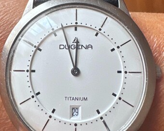 Restored Dugena Titanium Watch | German Quartz Tool Watch