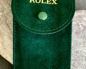 Gebrauchte Rolex Service-Tasche aus grünem Wildleder, Ref. 4447844.8064 – Originaletui