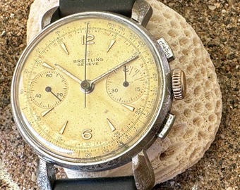 1951 Breitling Chronograph Ref 1192 Venus 188 Swiss Watch Heirloom