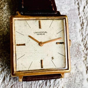 Universal Geneve Gold Watch - Etsy