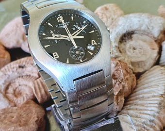 Seller Refurbished Longines Oposition Swiss Chronograph Watch (Gift Box Included)