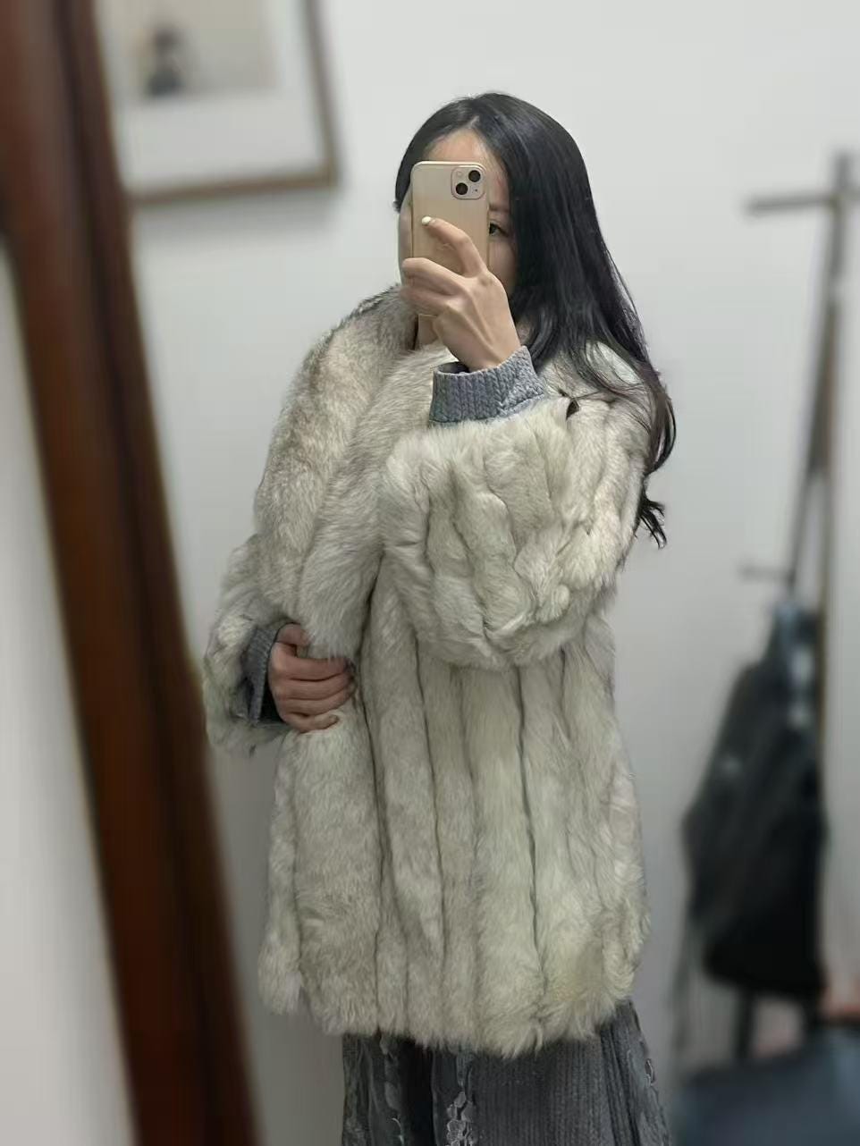 サガフォックス　ファーコート ダークパープル 毛皮 Saga fur coat - Etsy 日本
