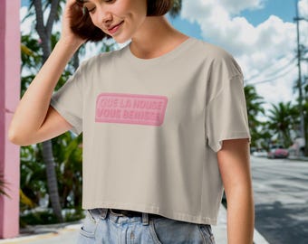 Crop Top femme coton streetwear sud France XS XXL Alegia