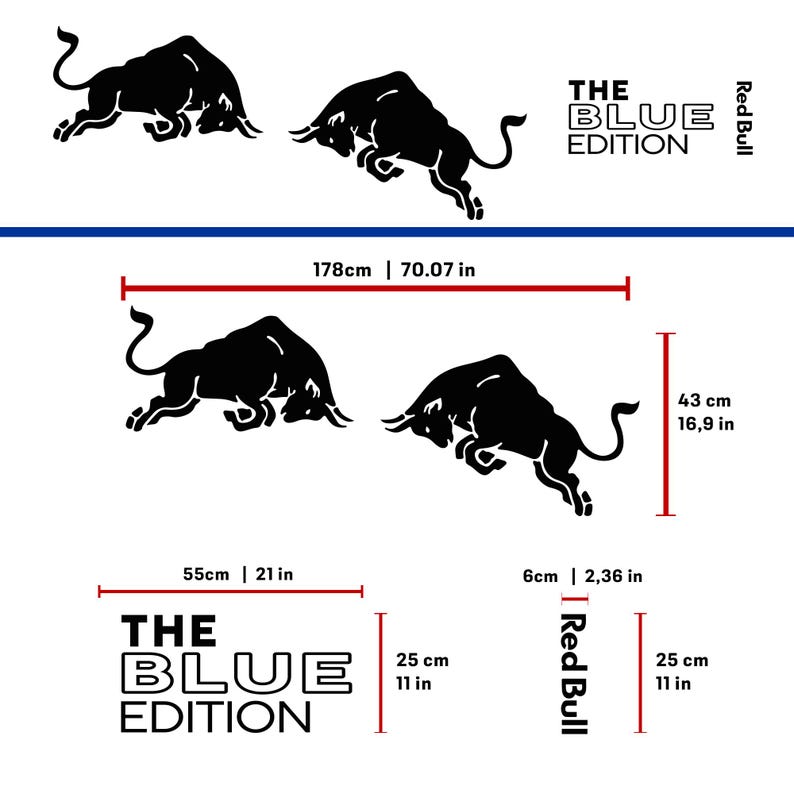 Custom Bull Style Car Vinyl Decal, Personalized Sticker (physical ...