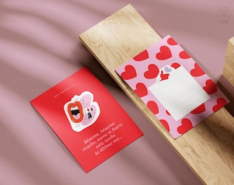 Valentine’s Postcard Voucher – Printable Experience Gift (A6)