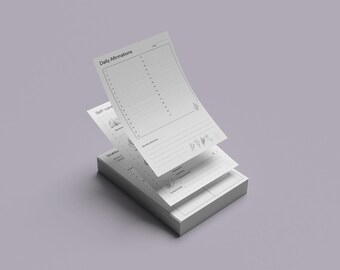 Mindfulness planner bundle - Download and Print (A4, A5, US Letter)