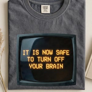 Brain Rot Shirt Funny Work Meme Glitch Art Computer Error Tee