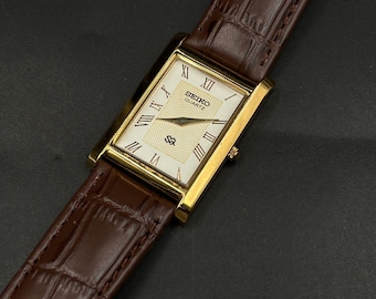 Vintage Seiko Slim Quartz Made In Japan Men’s Classic Wrist Watch