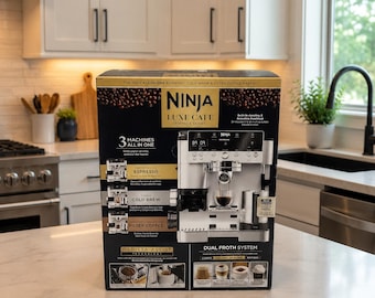 Ninja 3-in-1 エスプレッソマシン（グラインダー内蔵、コーヒーメーカー、高速コールドブリューシステム搭載）、家庭用バリスタ家電